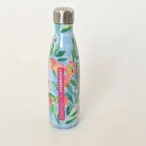 Lilly Pulitzer Starbucks Pastel Floral Stainless Steel Bottle